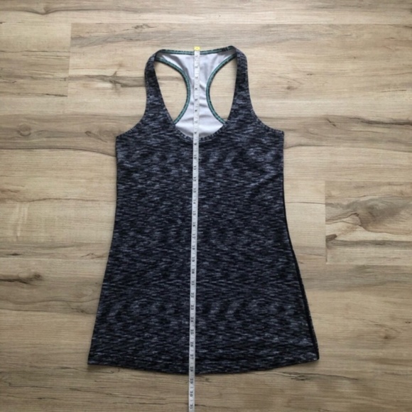 Women's Gray Racerback Tank Top - Picture 5 of 6